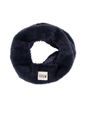 LOOXS Little winter col sjaal meisjes - navy blauw - gebreid/bond