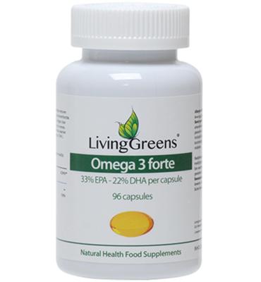 Livinggreens Omega 3 visolie forte 96 Capsules