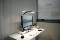 Bureaulamp unilux strata base led zwart - thumbnail