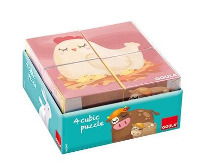 Goula Blokpuzzel Boerderij - 4 Stukjes