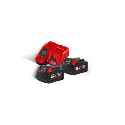Milwaukee M18 NRG-502 Accu Starterset 18V 2x 5.0Ah - 4933459217