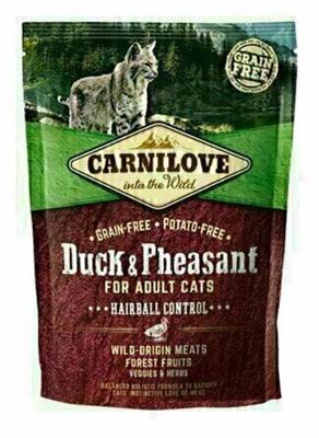 CARNILOVE DUCK / PHEASANT HAIRBALL 400 GR