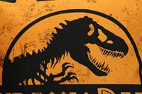 Jurassic Park Cushion Caution Yellow Logo 40 x 40 cm - thumbnail