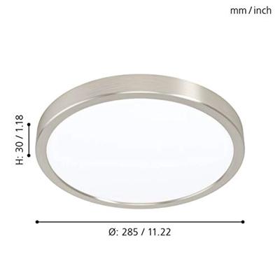 Eglo Led plafondlampFueva 5 20w - 4000K - Ø28,5cm nikkel - 99232