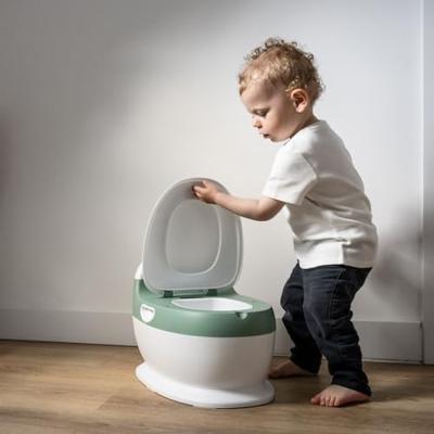 Minitoilet - THERMOBABY - Saliegroen - Comfortabel met spoelgeluid