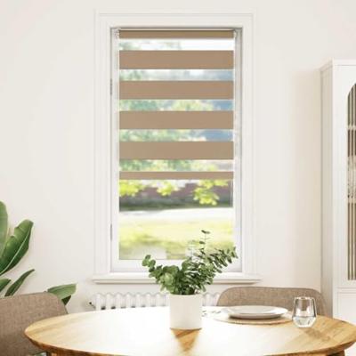 Zebra Blind 55x100 cm stofbreedte 50,9 cm polyester zandbruin