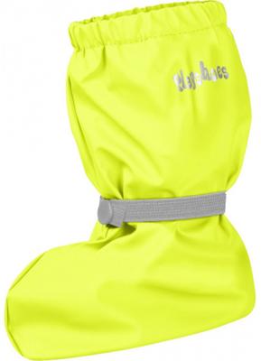 Playshoes overschoenen fleece gevoerd Uni Neon Geel-S