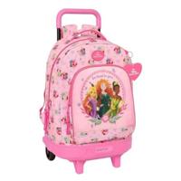 Schoolrugzak met Wielen Disney Princess Roze 33 x 45 x 22 cm - thumbnail