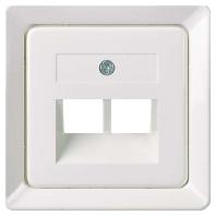 ELSO centrale plaat 503664 voor 2xRJ45 zuiver wit 1 stuk(s) - thumbnail