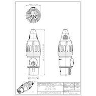 Neutrik NEUTRIK XLR connector 3pin NC3FX-TOP female - thumbnail