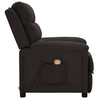 Massagestoel stof zwart - thumbnail