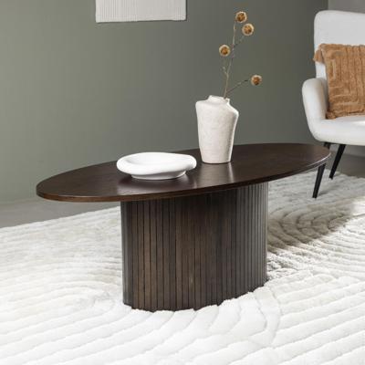 Nohr Ovale Salontafel 'Fionna' 120 x 55cm, kleur Mokka