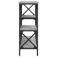 Wandtafel 150x29x76,5 cm bewerkt hout grijs sonoma eikenkleurig - thumbnail