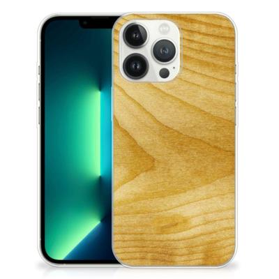 iPhone 13 Pro Max | Bumper Hoesje | Licht Hout
