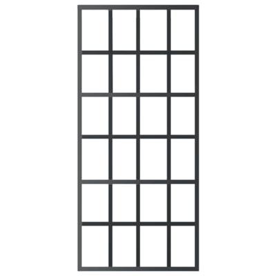 VidaXL Schuifdeur 90x205 cm esg-glas en aluminium zwart - thumbnail