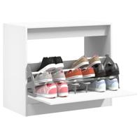 VidaXL Schoenenkast 80x42x69 cm bewerkt hout wit - thumbnail