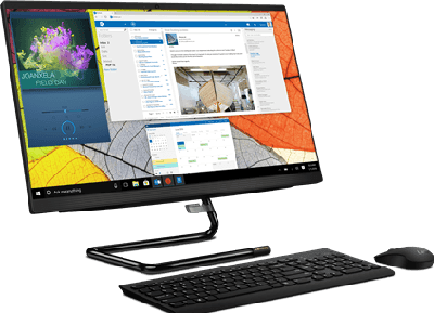 Lenovo IdeaCentre 3 60,5 cm (23.8") 1920 x 1080 Pixels AMD Ryzen 3 8 GB DDR4-SDRAM 1256 GB HDD+SSD Windows 10 Home Wi-Fi 5 (802.11ac) Alles-in-één-pc Zwart