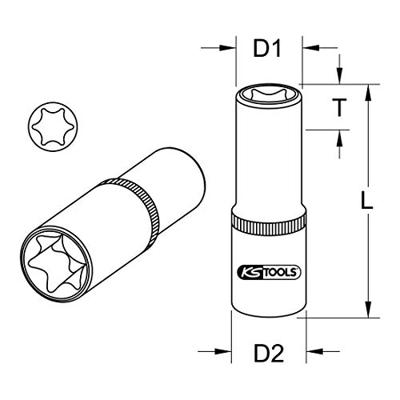 KS Tools 9114396 9114396 Verwisselbare kop