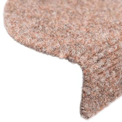 VidaXL Trapmatten zelfklevend 5 st 65x21x4 cm naaldvilt bruin