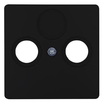 KOPP - Afdekplaat/Centraalplaat - Paris HK05 - Televisie/Radio - Coax - Mat Zwart