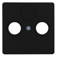 Kopp Paris mat zwart afdekplaat voor coax - 4625240 - thumbnail