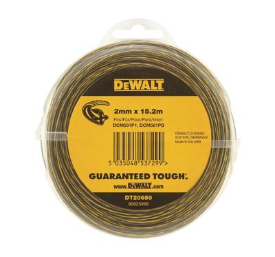 DeWALT DT20650 Grastrimmerdraad 2mm x 15.2m - thumbnail