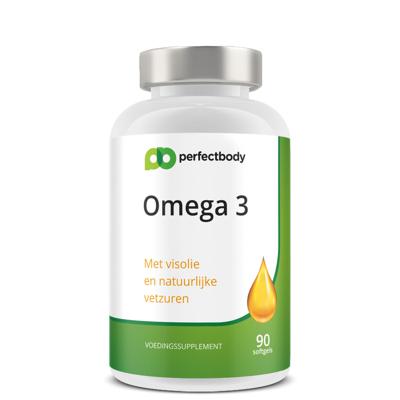 Omega 3 visolie capsules - 1000mg visolie - Met EPA & DHA voor hart, ogen & hersenen - 90 softgels PerfectBody Omega 3 visolie capsules - 1000mg visolie - Met EPA & DHA voor hart, ogen & hersenen - 90 softgels PerfectBody