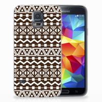 Samsung Galaxy S5 TPU bumper Aztec Brown - thumbnail