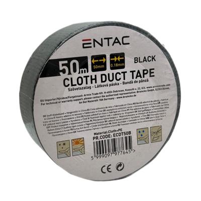 Entac Reparatietape 50mm rol 50m zwart - 4139544