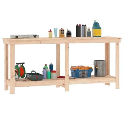 VidaXL Werkbank 180x50x80 cm massief grenenhout VidaXL Werkbank 180x50x80 cm massief grenenhout