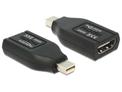 Delock 65552 Adapter mini DisplayPort 1.1 male > HDMI female Delock 65552 Adapter mini DisplayPort 1.1 male > HDMI female