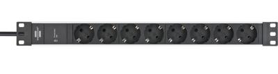 Brennenstuhl 1390007308 power uitbreiding 2 m 8 AC-uitgang(en) Binnen Zwart, Zilver