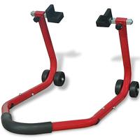VidaXL Motorfiets achterwiel paddock standaard rood - thumbnail