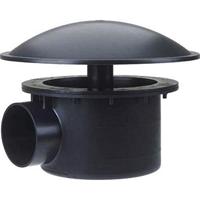 Bodemafvoer met bocht 110 mm - thumbnail