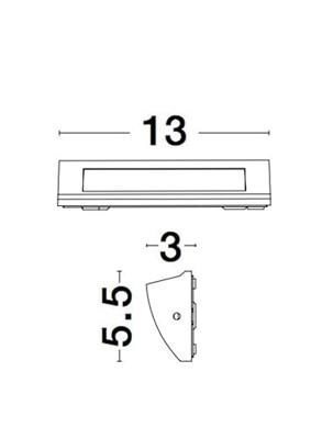 Lyora WandlampLiv grijs - 9018062