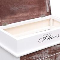 VidaXL Schoenenkast 50x28x98 cm paulowniahout bruin - thumbnail