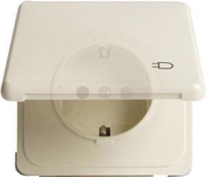 Peha Inb. stopkontakt met deksel RA PEHA enkel Creme - 4602000