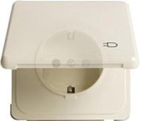 Peha Inb. stopkontakt met deksel RA PEHA enkel Creme - 4602000 - thumbnail