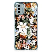 Case voor Nokia G22 Dark Flowers - thumbnail