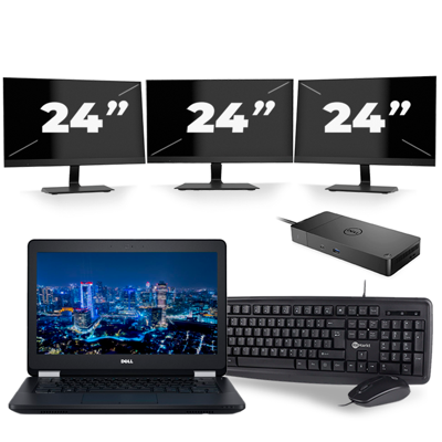 Dell Latitude E5270 - Intel Core i5-6e Generatie - 12 inch - 8GB RAM - 256GB SSD - Windows 11 + 3x 24 inch Monitor Dell Latitude E5270 - Intel Core i5-6e Generatie - 12 inch - 8GB RAM - 256GB SSD - Windows 11 + 3x 24 inch Monitor