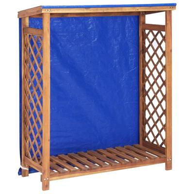 VidaXL Haardhoutopslag 105x38x115 cm massief acaciahout VidaXL Haardhoutopslag 105x38x115 cm massief acaciahout