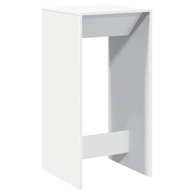 Bartafel 51x50x103,5 cm bewerkt hout wit