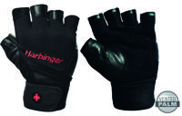Harbinger Men's Pro Fitness Handschoenen met Wrist Wrap - Zwart - XL - thumbnail