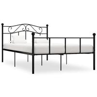 Bedframe metaal zwart 120x200 cm - thumbnail