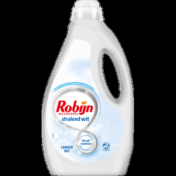 Wasmiddel Robijn vloeibaar 3L stralend wit 60 scoops