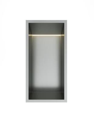Hotbath &MORE Inbouwnis 30x15x10cm met LED IP44 RVS 316 Hotbath &MORE Inbouwnis 30x15x10cm met LED IP44 RVS 316