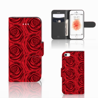 Apple iPhone 5 | 5s | SE Hoesje Red Roses - thumbnail