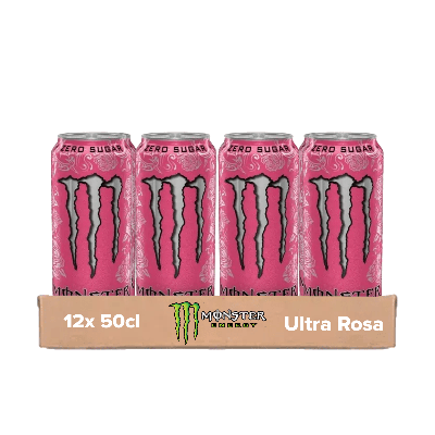 Monster energy ultra rosa blik zero sugar (12x 0.5 liter)