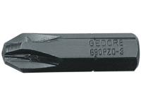 Gedore 690 PZD 3 L S-010 6553170 Kruis-bit PZ 3 Chroom-vanadium speciaal staal Gebruineerd C 6.3 1 stuk(s) - thumbnail