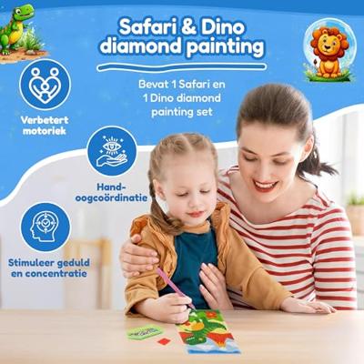 Knutselset 3d dotty art assorti | 48 stuks